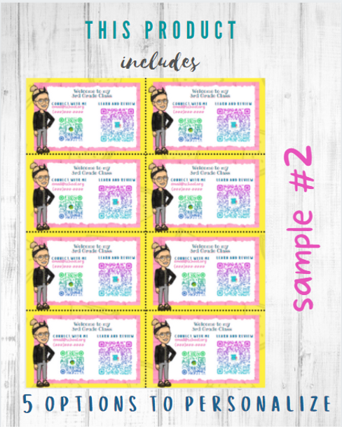 Back to School Business Cards