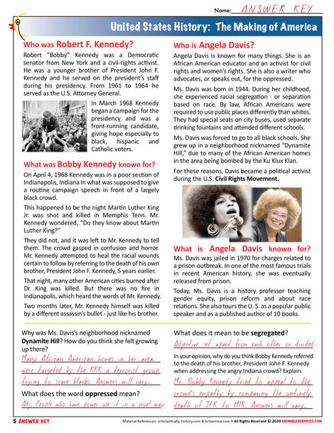 Suffragists, Voting & Civil Rights - Elementary Montessori US History Geography - SEMiPRO Montessori-inspired printable History & Geography help (6 pages + key)