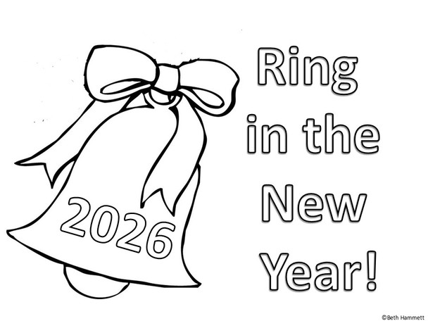 FREE Happy New Year Coloring Sheets