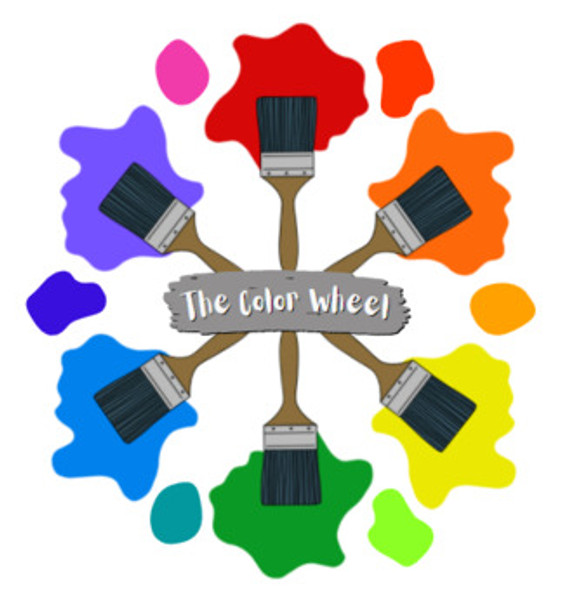 POSTER: The Color Wheel (Paintbrush Splats)