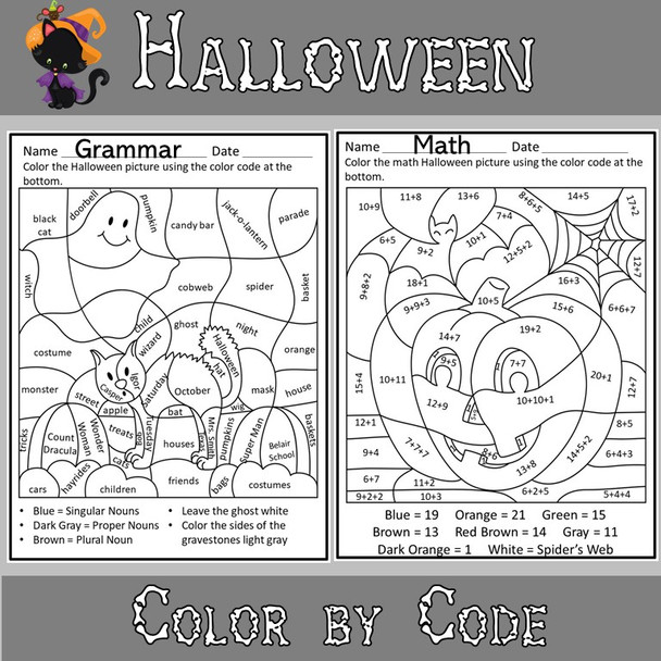 Halloween Worksheets Print and Go