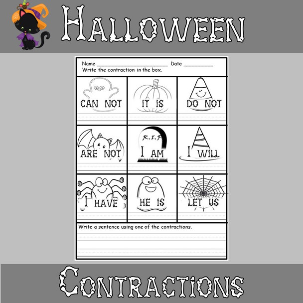 Halloween Worksheets Print and Go