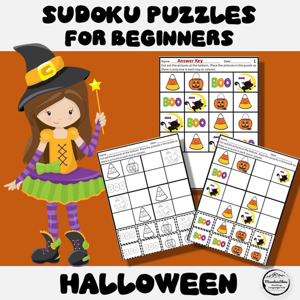 Halloween Sudoku Puzzles for Beginners