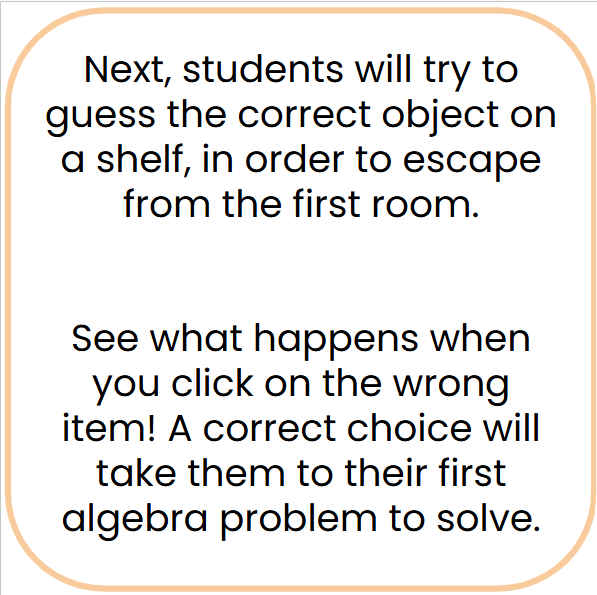 Algebra Haunted House Escape - Algebraic Equations
