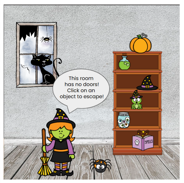 Algebra Haunted House Escape - Algebraic Equations