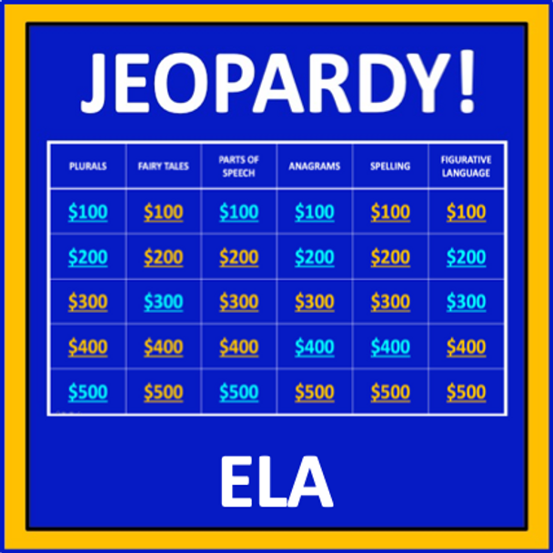 ELA Jeopardy