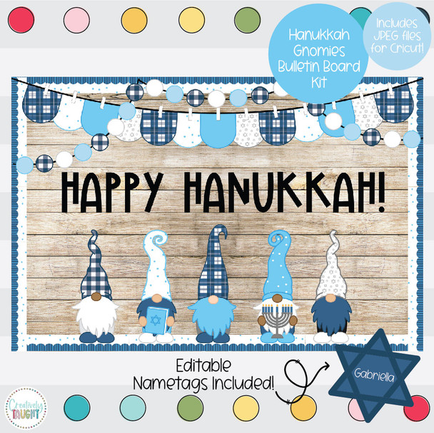 Hanukkah Gnomes - December Bulletin Board Kit