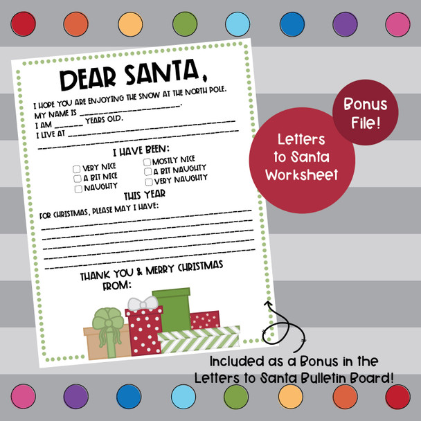 Dear Santa - Christmas - December Bulletin Board Kit