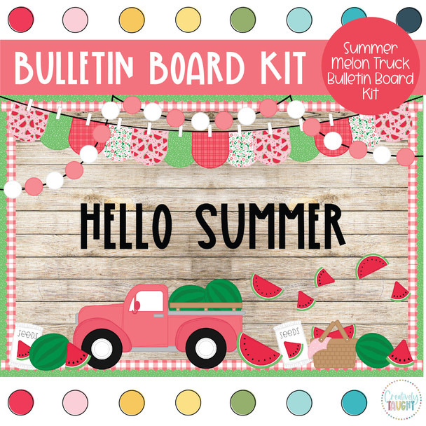 One in a Melon - Summer - Watermelon Decor - June Bulletin Board Kit