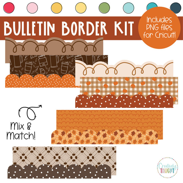 Pumpkin Spice - Fall - September and October Bulletin Board Kit by Creatively Taught