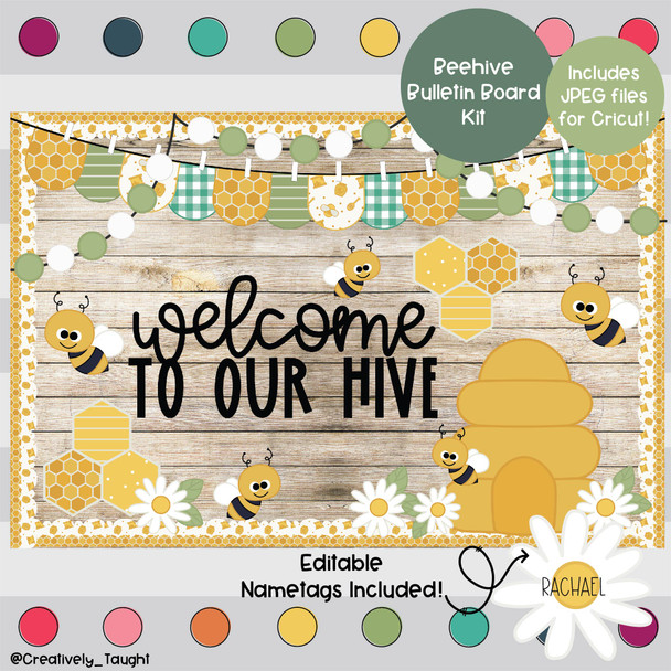 Welcome to our Hive - Summer - Bulletin Board Kit