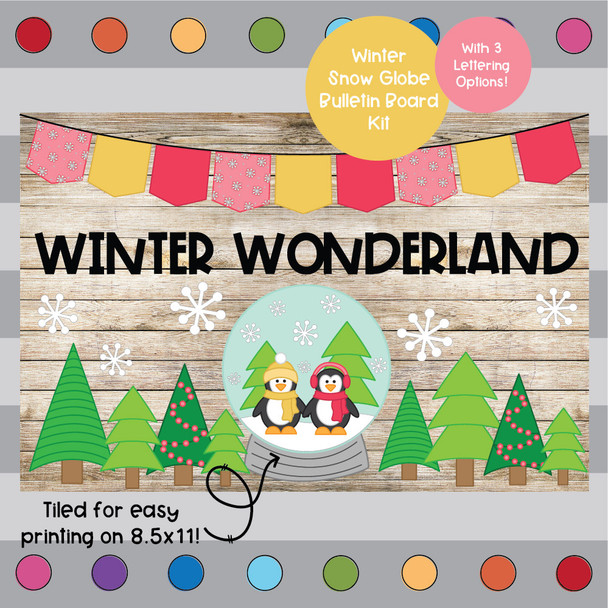 Winter Wonderland - January Bulletin Board Kit