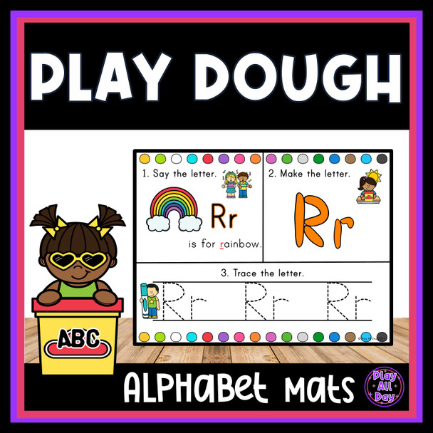 Alphabet Dough Mats | Alphabet Practice and Beginning Sound Activities