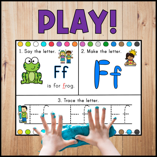 Alphabet Dough Mats | Alphabet Practice and Beginning Sound Activities