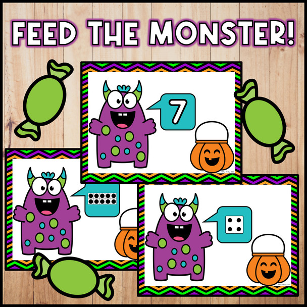 Halloween Counting 1 to 10 - Feed the Monster | Print & Digital