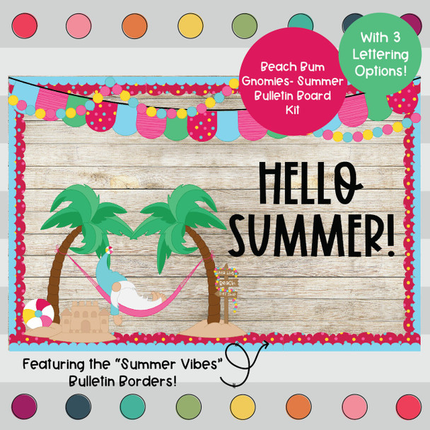 BUNDLE of Summer Themed Bulletin Board Kits