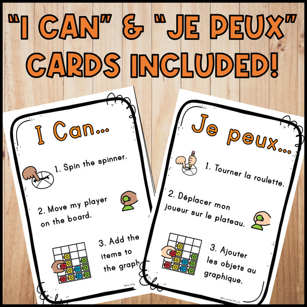 Halloween Graphing | Collect and Graph Board Game | French Version Included!