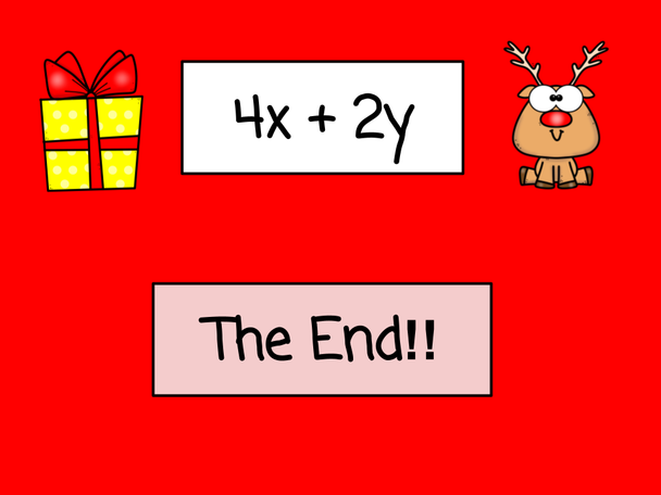 Christmas Equivalent Expressions Race - Digital