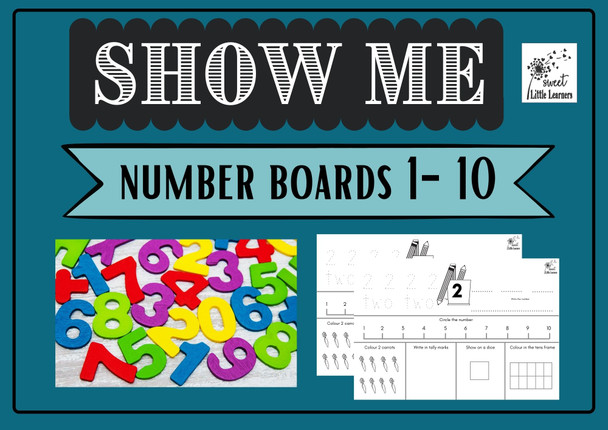 Show ME- Number Boards 1-10