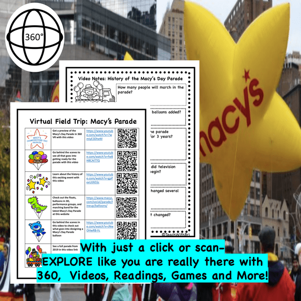 Macys Thanksgiving Day Parade Virtual Field Trip