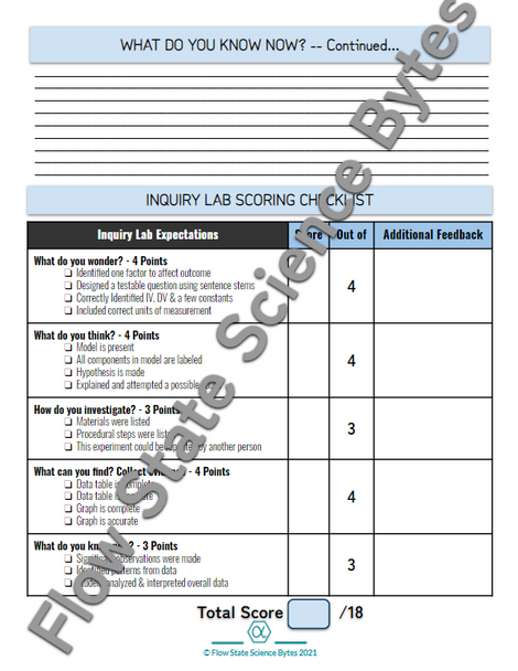 Universal NGSS Inquiry Lab Report Template - A Science Teacher Must Have!