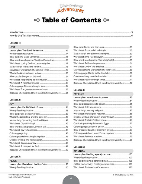 Fruit of the Spirit | Bible Curriculum for Character Development (Grades 3-6)