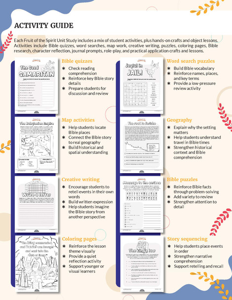 Fruit of the Spirit | Bible Curriculum for Character Development (Grades 3-6)
