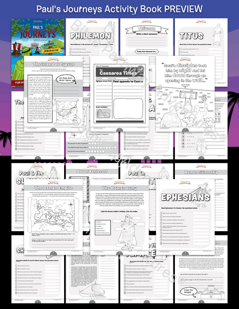 BUNDLE: Paul the Apostle Activity Books
