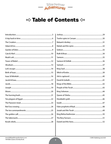 100 Bible Quizzes Activity Book
