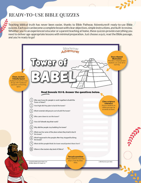 100 Bible Quizzes for Grades 3-6