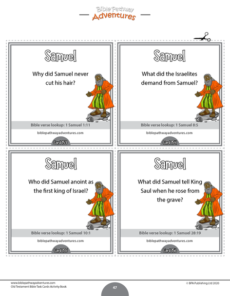 Bible Task Cards: Old Testament