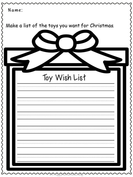 Letter to Santa Activities