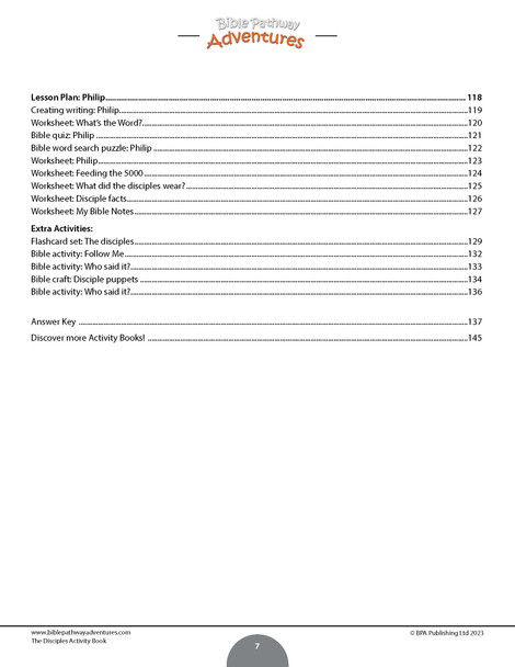 The Disciples Activity Book