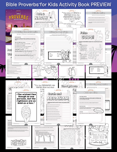 Bible Proverbs for Kids Activity Book Bible Proverbs for Kids Activity Book