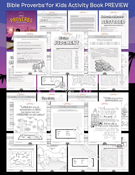 Bible Proverbs for Kids Activity Book Bible Proverbs for Kids Activity Book