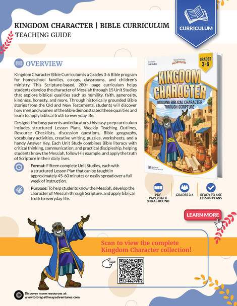 Kingdom Character Bible Curriculum for Grades 3-6