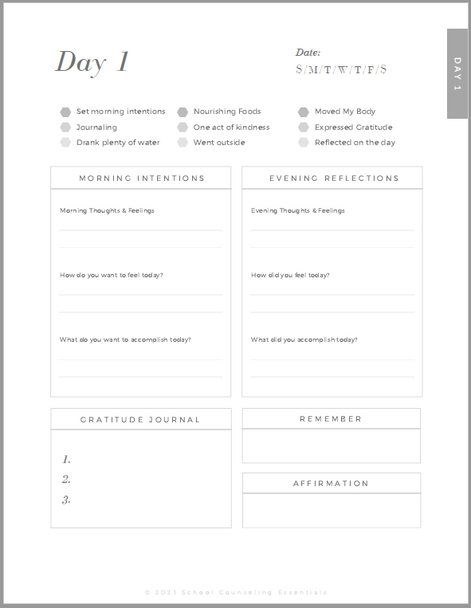 30-day Mindfulness Journal