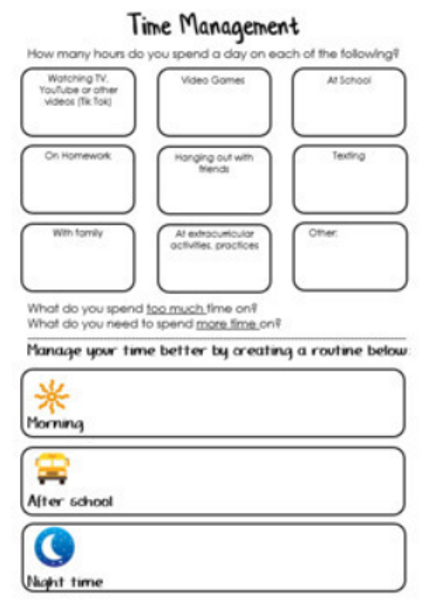 Time Management Lesson Plan