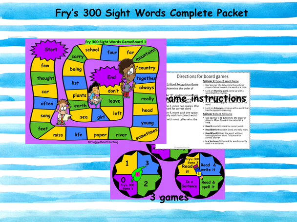 Fry Sight Word Activities Practice