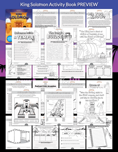 King Solomon Activity Book King Solomon Activity Book