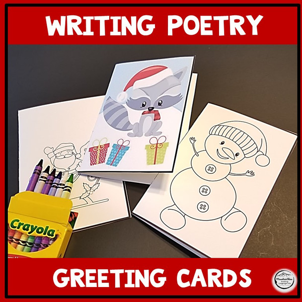 Writing Poetry Christmas Winter Theme 