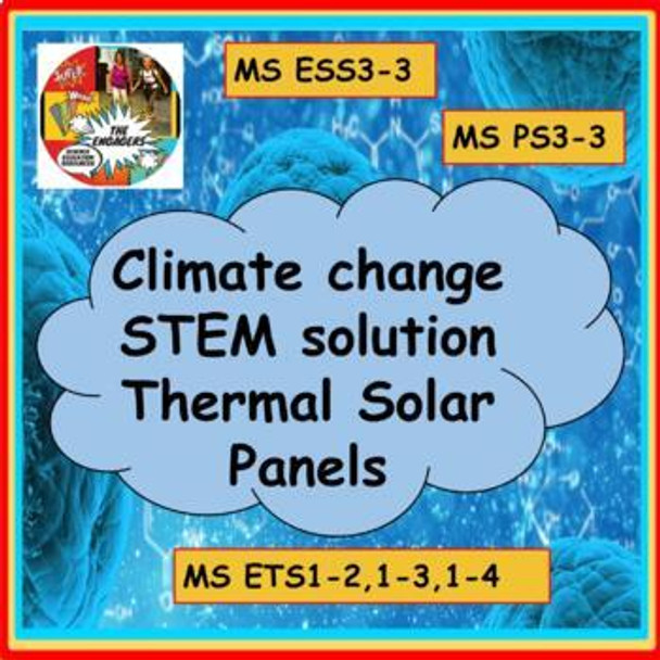 Climate Change STEM project Thermal Solar Panel MS PS3-3 MS ESS3-3 MS ETS1-2,3,4