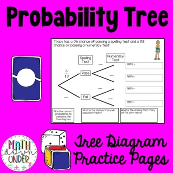 Probability Tree Diagrams Practice Pages - PDF for Printing