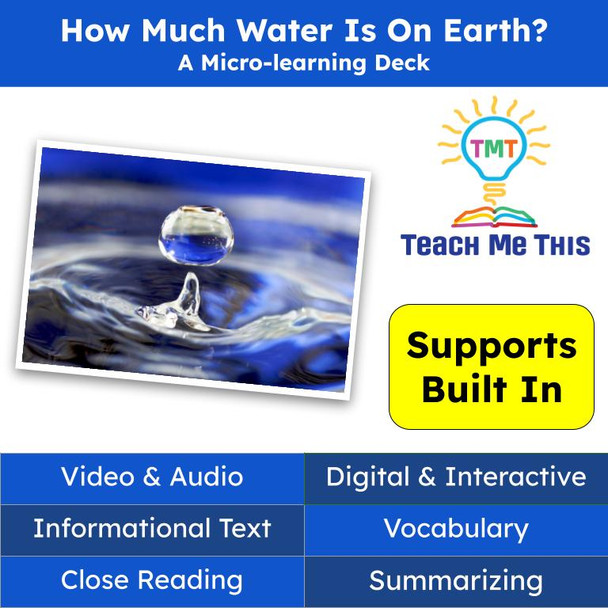 Earth Water Informational Text Reading Passage and Activities