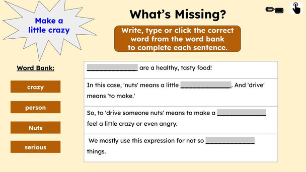  Drive Someone Nuts Figurative Language Reading Passage and Activities