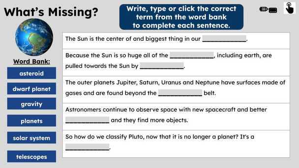 What is a Solar System? Informational Text Reading Passage and Activities