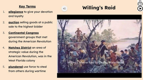 Willing's Raid Informational Text Reading Passage and Activities