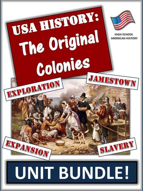 Thirteen Colonies Bundle - Over 75+ Pages/Slides of Activities and Resources!