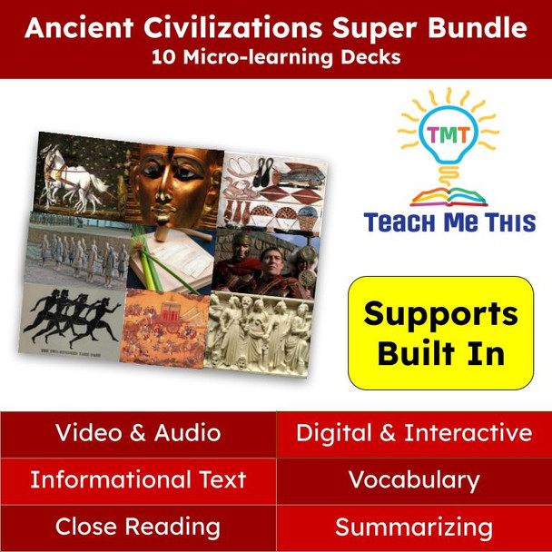 Ancient Civilizations Informational Text Reading Passage and Activities Super Bundle