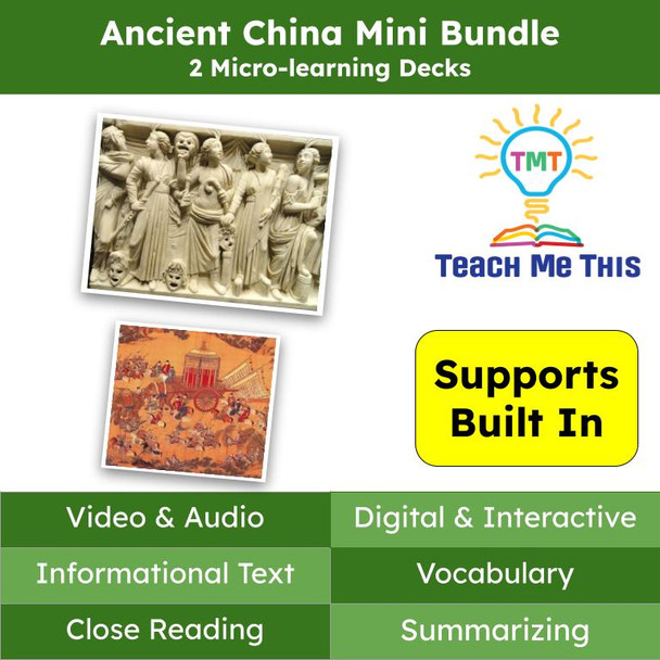Ancient China Informational Text Reading Passage and Activities BUNDLE